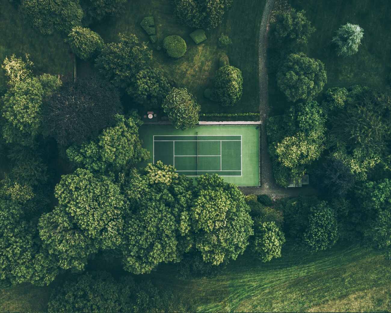Tennis court background